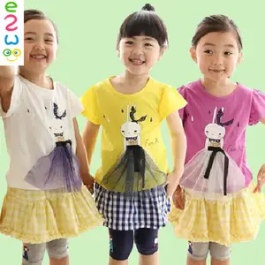 2014 도매 저렴한 아기 셔츠 아이 스포츠 의류 셔츠 어린이 의류 핑크