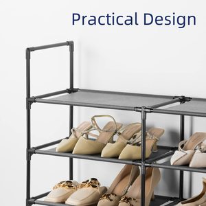 Vente chaude empilable fer chaussures étagère de rangement organisateur entrée placard chambre salle à manger chaussure tenant support - Product Image 5