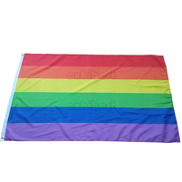 Drapeaux arc-en-ciel de bannière de la Gay Pride Lesbian LGBT de polyester imprimé