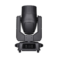 Cabeza móvil LED de haz de luz para exteriores de 380W, IP55 impermeable, RGBW con anillo de halo, activación por sonido/control DMX512, 8000K, para clubes, fiestas y bodas