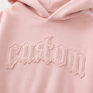 <span class=keywords><strong>Felpa</strong></span> con <span class=keywords><strong>Cappuccio</strong></span> da <span class=keywords><strong>Donna</strong></span> Personalizzata, Stile Vintage Street, con Spalle Scivolate, Bordo Grezzo Gotico e Logo Ricamato - Product Image 3