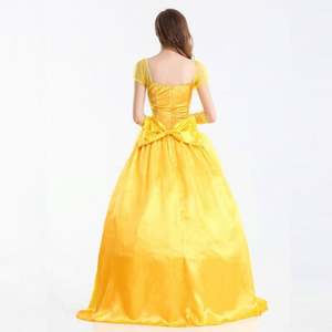Nueva moda mujer Halloween niñas Cosplay princesa Bale <span class=keywords><strong>La</strong></span> Bella <span class=keywords><strong>y</strong></span> <span class=keywords><strong>La</strong></span> <span class=keywords><strong>Bestia</strong></span> club nocturno <span class=keywords><strong>reina</strong></span> vestido largo disfraces fiesta vestidos - Product Image 6