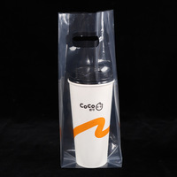 Sac pour chien à double tasse jetable personnalisé en usine pour le thé au lait café chaud jus de bière sac réutilisable portable à emporter