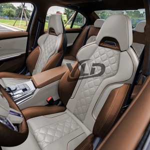 Fundas de Asientos Personalizadas YLD para Autos, Juego Completo para 5 <span class=keywords><strong>Plazas</strong></span>, Cuero de Alta Calidad para <span class=keywords><strong>BMW</strong></span> <span class=keywords><strong>Serie</strong></span> <span class=keywords><strong>7</strong></span>, 5, 3, 1, X5, X3, Delanteros y Traseros - Product Image 3