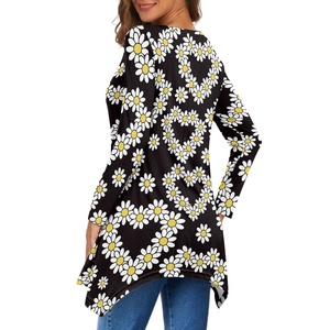 Top personalizzati <span class=keywords><strong>taglie</strong></span> <span class=keywords><strong>forti</strong></span> per donna a maniche 3/4 con Top <span class=keywords><strong>tunica</strong></span> larghi abiti da donna con scollo a V irregolare Top e gonna - Product Image 5