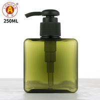 Botol PET 250ml dengan Pompa Lotion, Botol Plastik untuk Kemasan Sabun Tangan, Sampo, dan Lotion Tubuh
