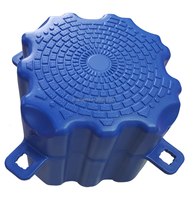 Dock flottant modulaire en HDPE de 50x50x50 cm avec charnière pour la protection des bateaux