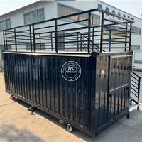 Contenedor de Envío Moderno con Equipamiento de Cocina Comercial para Restaurante de Comida Rápida