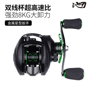 Baitcasting Reel 8.1:1 Gear Ratio Magnetic Brake Right Hand Ocean Beach Fishing Tackle - Product Image 2