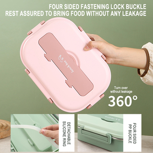 Boîte à bento pour employés de bureau Offre Spéciale Boîte à <span class=keywords><strong>lunch</strong></span> en métal <span class=keywords><strong>thermos</strong></span> personnalisée Boîte de rangement des aliments portable multivolume - Product Image 3