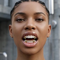 Juego de Joyería Dental de Oro con Dientes de Tigre Brillantes Estilo Hip Hop, Colmillos de Vampiro, Ajuste Cómodo para Hombres y Mujeres, Accesorio para Fiestas