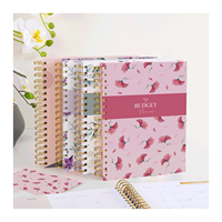 Agenda mensuel et hebdomadaire non daté Surevan A5, carnet de planification budgétaire, design original, couverture rigide en spirale, reliure à points de suture