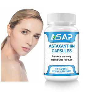 OEM Skin Whitening Natural Bulk 12mg Astaxantina Softgel Suplemento Astaxantina Cápsulas - Product Image 1