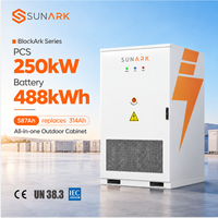 Armoire de stockage solaire tout-en-un Watt ESS 250kW 488kWh à refroidissement liquide pour extérieur, batterie de stockage d'énergie solaire LiFePO4 BESS CE