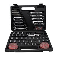 Ensemble d'outils à douilles et clés 158 pièces, boîte à outils pour réparation automobile, boîte à outils personnalisée directement de l'usine