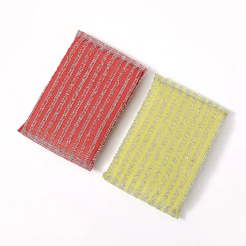 Wholesale Kitchen Product Polyester Cloth Surface Multi-Use Scouring Pads Scrubber Sponge For Dishes
