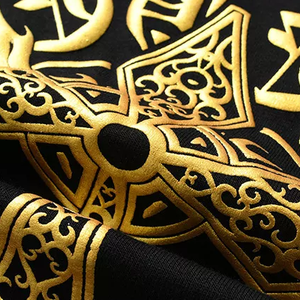 OEM 100% Cotton Unisex Đồng Bằng Áo Thun Biểu Tượng Tùy Chỉnh Vàng In Ấn T-Shirt Vài Người Đàn Ông Chất Lượng Cao T Áo Sơ Mi - Product Image 5