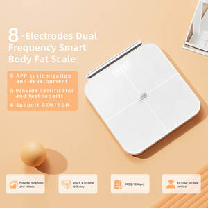 Báscula de Baño Inteligente Inalámbrica con 8 Electrodos, Medición para Adultos, Analizador de Composición Corporal, Pantalla LCD Digital, IMC, Fabricada en Vidrio - Product Image 3