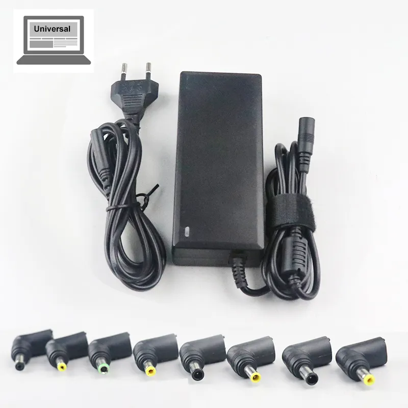 Universal 90W Laptop AC Adapter Power Charger with Multi Connectors for Notebook Ultrabook Automatic Voltage 15V-20V