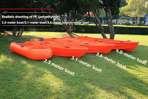 <span class=keywords><strong>Kayak</strong></span> de Pesca para 4 Personas de PE de 3.1 m, Bote de Remos, Bote de Pesca de Plástico Rígido de <span class=keywords><strong>Doble</strong></span> Capa, Robusto Bote de Plástico con Almacén para Peces - Product Image 4