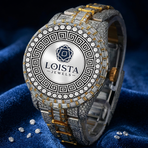 Reloj Mecánico LOISTA de Alta Calidad con Movimiento Automático, Esfera Árabe Plateada, Moissanita y Diamantes Cuadrados, Estilo Hip Hop - Product Image 3