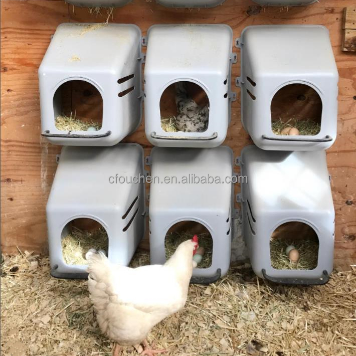 Ouchen plastic single chicken nesting box nest box chicken house for