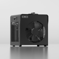 Mini-refroidisseur d'eau portable noir 1 CV à refroidissement par air, petite pompe de refroidissement pour bain froid, équipement de thérapie pour baignoire gonflable/acrylique