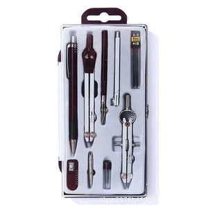 Châu Phi Sinh Viên Hot Bán Sinh Viên Văn Phòng Phẩm Trường Vẽ Đồ Dùng Hình Học Phong Cách Kim Loại Vẽ La Bàn - Product Image 1