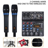 Console de mixage audio professionnelle OTG double canal, système de table de mixage sans fil, cartes son pour la musique en direct