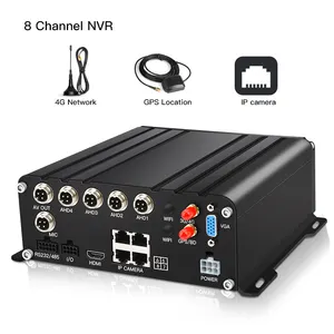 价格实惠8通道Nvr数字录像机720p高清车载Dvr Mdvr 4g