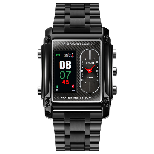 Wholesale or Custom Brand Skmei 1802 Digital Sport Watch for Mens with Thermometer Compass Antique Watches