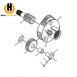 Engranaje Planetario de Transmisión <span class=keywords><strong>Final</strong></span> 325-5440 3255440 para Caterpillar 950GC - Product Image 5