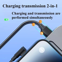 Câble de données Micro USB JILIAN en nylon tressé 6A à charge rapide, 2 m, conducteurs en cuivre pur pour téléphones Android, appareils photo, voitures, écouteurs