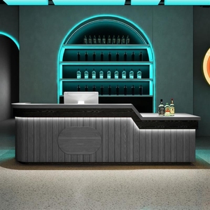 Cổ Điển Công Nghiệp Hiện Đại Góc Bàn Tiếp Tân Gỗ Có Thể Điều Chỉnh Chiều Cao Quầy <span class=keywords><strong>Bar</strong></span> Quầy Pub Nhân Viên Thu Ngân Đứng Phòng Bida Nhà Hàng - Product Image 5