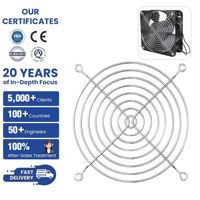 Rejilla Protectora de Ventilador de Metal de 40 mm y 200 mm, Directo de Fábrica, de Acero Inoxidable, para Protección de Dedos, Cubierta de Refrigeración para PC, Uso Industrial