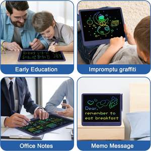 Papan tulis LCD 15 inci untuk anak, Tablet menggambar dan menulis edukasi dengan gaya bantalan Memo - Product Image 5