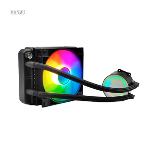 Argh All-in-one คูลเลอร์ของเหลวเย็น12v พัดลม <span class=keywords><strong>CPU</strong></span> 120mm ระบายความร้อนด้วยน้ำหม้อน้ำอลูมิเนียมทองแดง - Product Image 6