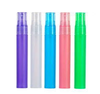 Atomiseur de parfum givré en forme de stylo 15ml 20ml, flacon de voyage rechargeable rose bleu vert violet transparent vide