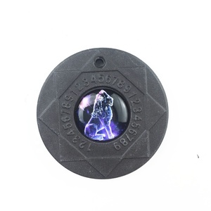 HOOI Nano Disc Bio Quantum Skalar-Energie Kettenanhänger Vorteile Japanische Quanten-Energie Halskette Schwarz 42mm Durchmesser - Product Image 1