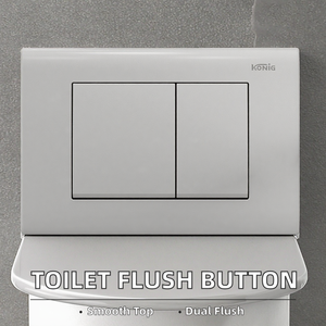 Botón de descarga de inodoro de doble flujo con diseño oculto, de ABS, fácil de instalar, accesorio para cisterna de baño - Product Image 2