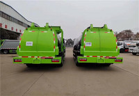 Camion benne arrière manuel diesel professionnel de 8 mètres cubes pour déchets de cuisine, Dongfeng 4X2 4WD, véhicule de collecte des déchets alimentaires