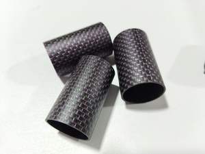 Longitud del tubo de carbono mixto de seda verde de fibra púrpura ligera de alta resistencia - Product Image 3