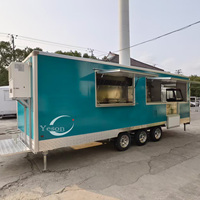Cuisine mobile, remorques alimentaires entièrement équipées, camions de restauration rapide mobiles avec cuisine complète à vendre