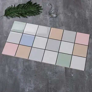 Carreaux muraux brillants et colorés 300x600mm, aspect brique, pour salle de bain et cuisine, en porcelaine, à prix abordable - Product Image 3