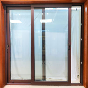 Doppio vetro personalizzato in lega di alluminio <span class=keywords><strong>porta</strong></span> esterna scorrevole buona prestazione antivento <span class=keywords><strong>porta</strong></span> d'ingresso in stile Design moderno - Product Image 5