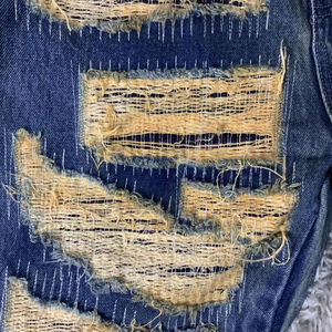 DENIMGUYS Jeans Hip Hop <span class=keywords><strong>Style</strong></span> Américain High Street pour Hommes, Jeans Déchirés Vintage Y2k Effet Délavé à l'Acide, Personnalité - Product Image 4