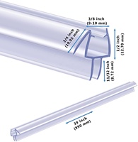 GUIDA 712267 Bande de protection en caoutchouc plastique, joint de porte coulissante, profilés de joints en caoutchouc, bande de bordure en forme de U