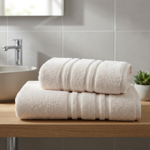 Premium Luxury 100% Turkish Cotton Bath <b>Towel</b> Plush White Comfortable for Hotel or Home Use Made in Turkey - Product Image 3