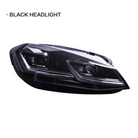 Ensemble de phares pour Golf 7 GTI High 7.5, avec feux de jour LED double en forme de L et clignotants séquentiels