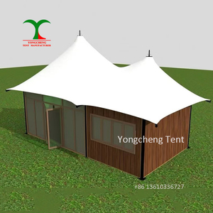 <span class=keywords><strong>Hotel</strong></span> de lujo al aire libre Living Resort Custom Homes Wood Canvas Lodge Glamping Hut con baño <span class=keywords><strong>Safari</strong></span> Lodge Carpas - Product Image 5